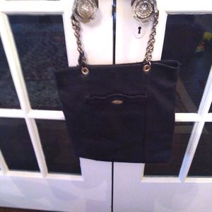 Black leather tahari pocketbook